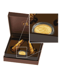 schweizer vreneli goldm&uuml;nze in Schokoladen Geschenk-box