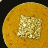 risotto with goldleaf