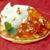 caviar with edible gold