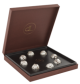 Chocolate with edible silver