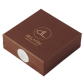 2 chocolates with edible silver