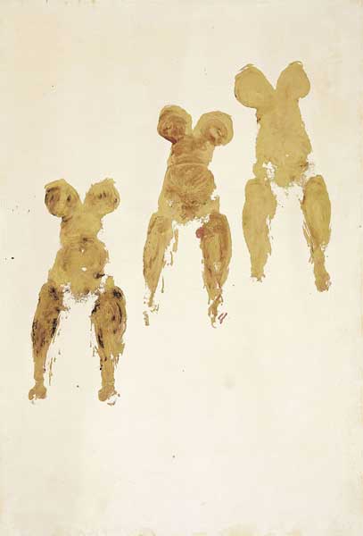 Gold body-prints by Yves Klein Gold body-prints by Yves Klein