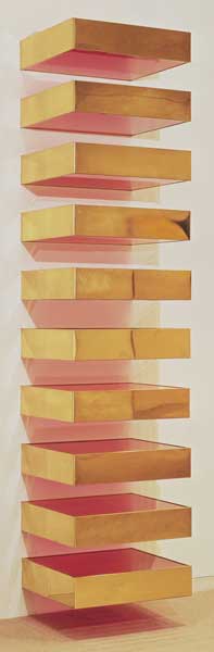 Art by Donald Judd using gold Art by Donald Judd using gold