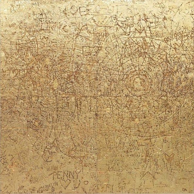Rudolf Stingel - Untitled, 2009. Gold-plated mold by Rudofl Stingel