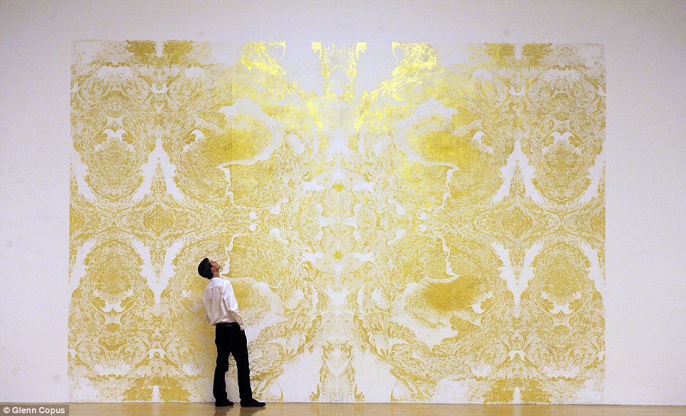 Gold leaf inspiring artists goldleafed fresco by Richard Wright, July