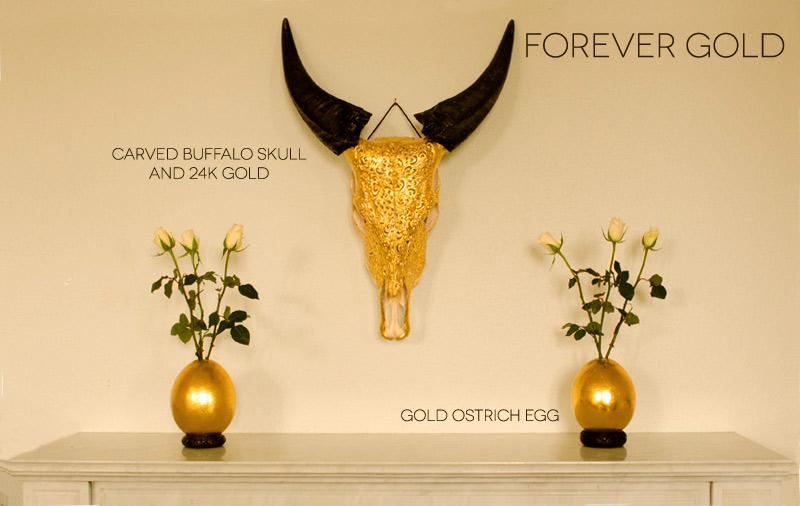 Interior Design and home accessories with Gold