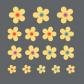 Tatouages temporaires en or 24 carats - Fleurs