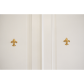 Wandverzierung mit 24 karat Gold - Lilie