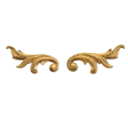 24 karat gold Wall Moulding - arabesque