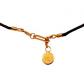 Golden Willow Leaf Pendant