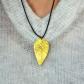Golden Willow Leaf Pendant