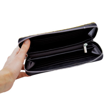 Gilded imitation leather purse art deco style