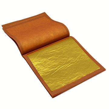 Chocolats recouverts de feuilles d'or - 25 feuilles d'or comestible -  Delafee