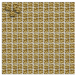 Gold Mosaic Wavy, 200 pieces