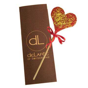 DeLafée's gold lollipop