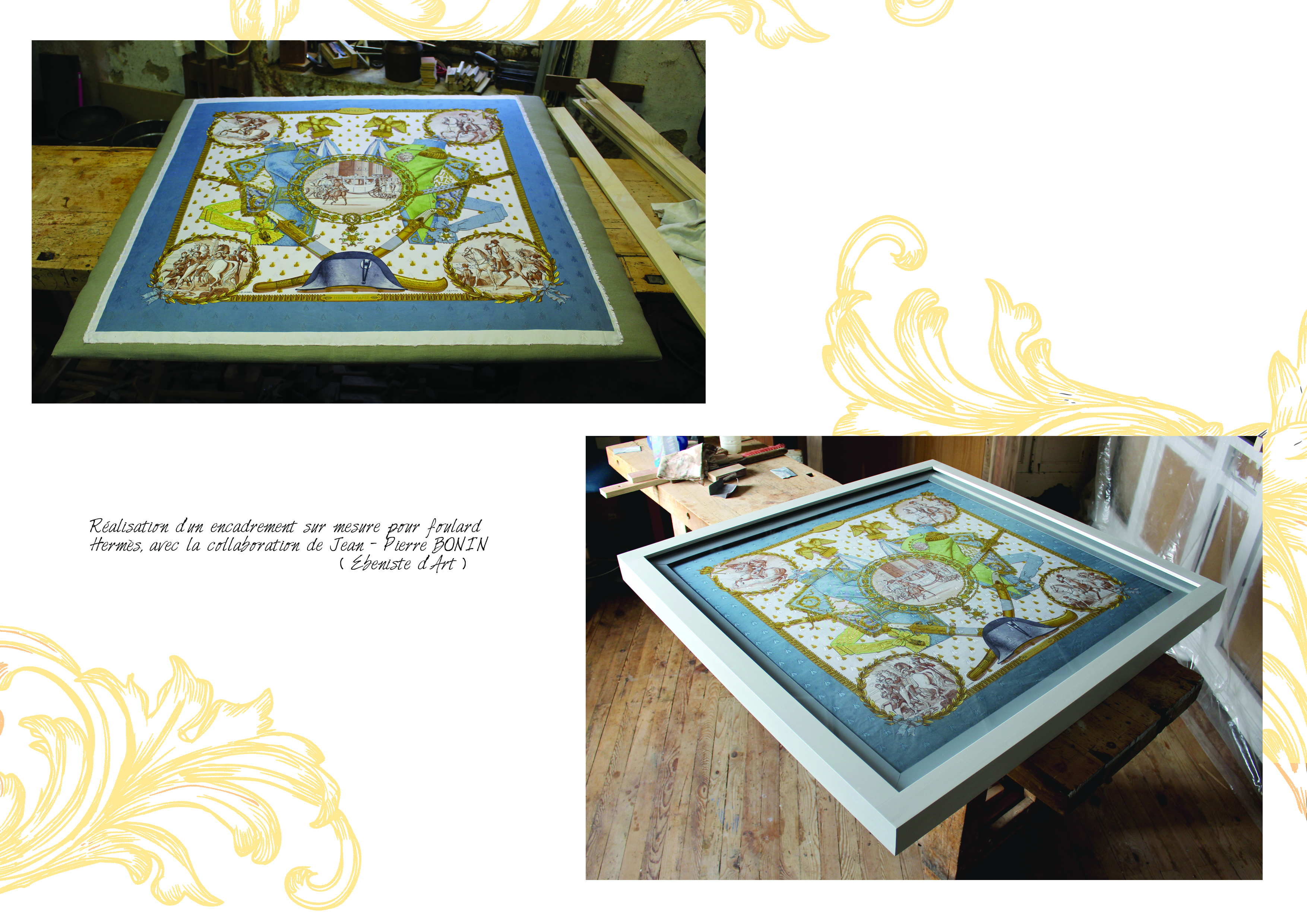 encadrement cadre et dorure