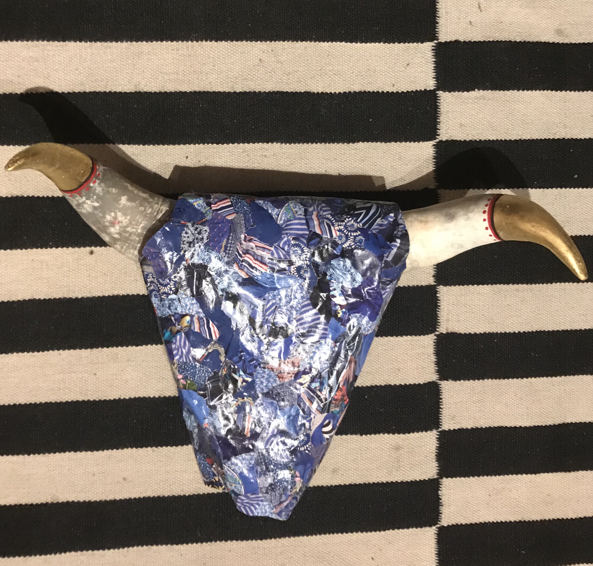 goldene Kuhh&ouml;rner mit Blattgold