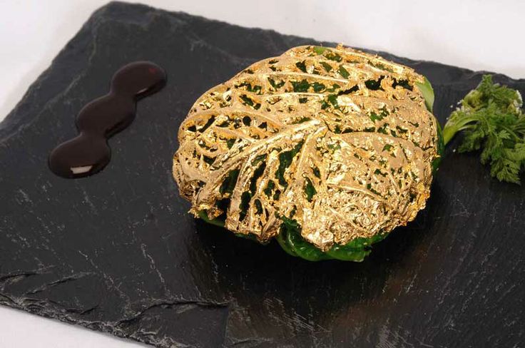 or alimentaire. feuille d'or. DeLafée. Cinq sens. luxe. nourriture. gastronomie.