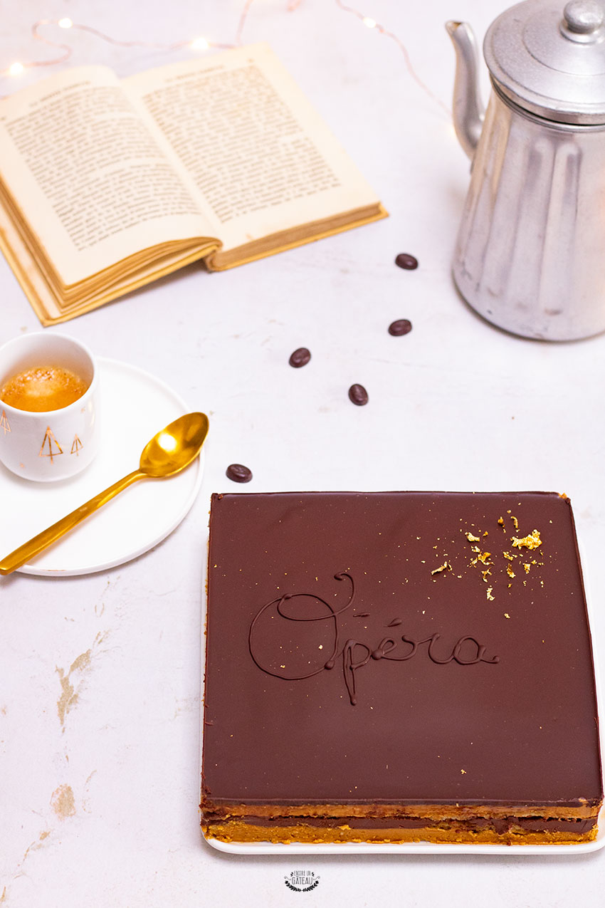 Culinary creation with gold leaf 