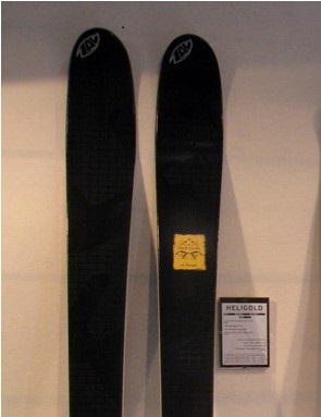 ZAG Heli Gold Ski with DeLafée gold-leaf